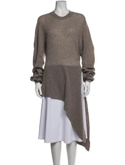 Pre-owned Khaite Cashmere Crew Neck Sweater In Brown/neutrals