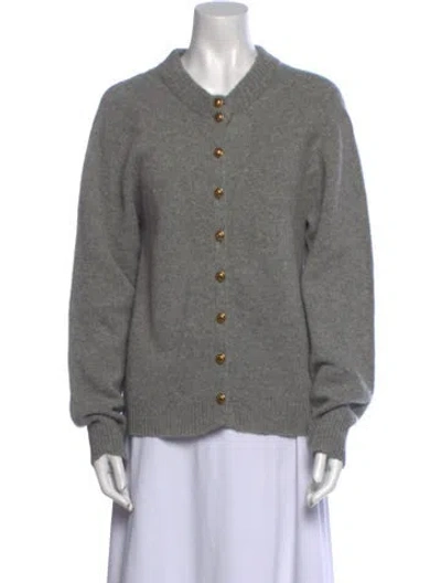 Pre-owned Khaite Cashmere Crew Neck Sweater In Gray