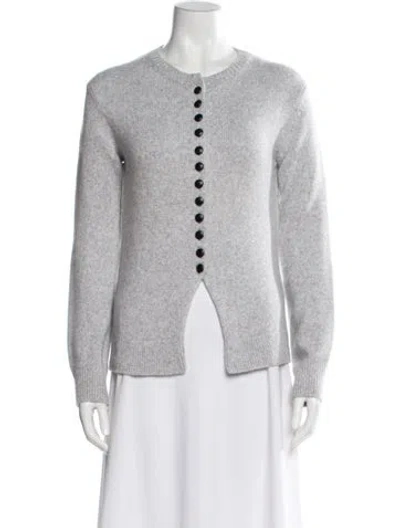 Pre-owned Khaite Cashmere Crew Neck Sweater In Gray