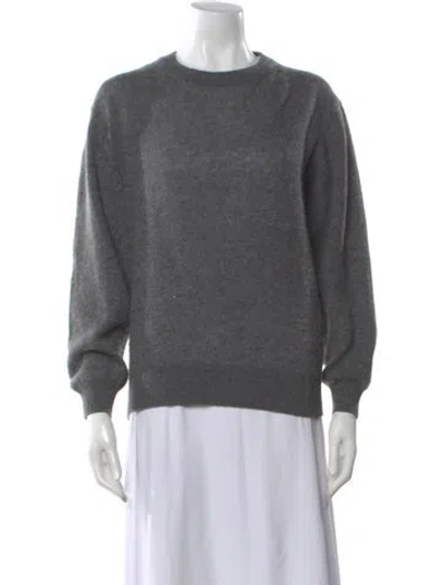 Pre-owned Khaite Cashmere Crew Neck Sweater In Gray
