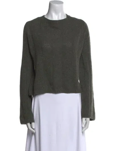 Pre-owned Khaite Cashmere Crew Neck Sweater In Green