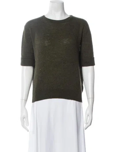 Pre-owned Khaite Cashmere Crew Neck Sweater In Green