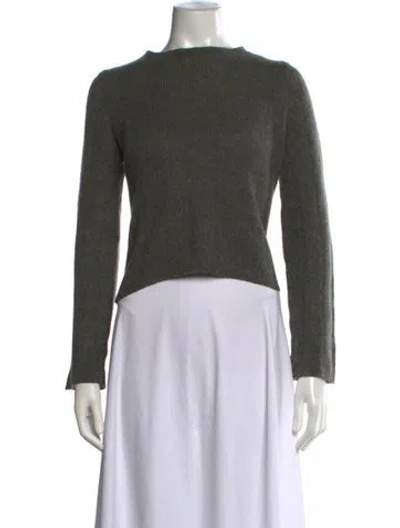 Pre-owned Khaite Cashmere Crew Neck Sweater In Green