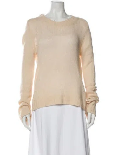 Pre-owned Khaite Cashmere Crew Neck Sweater In Neutral