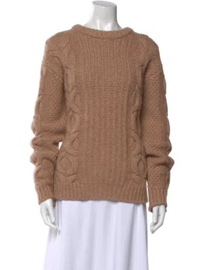 Pre-owned Khaite Cashmere Crew Neck Sweater In Neutral