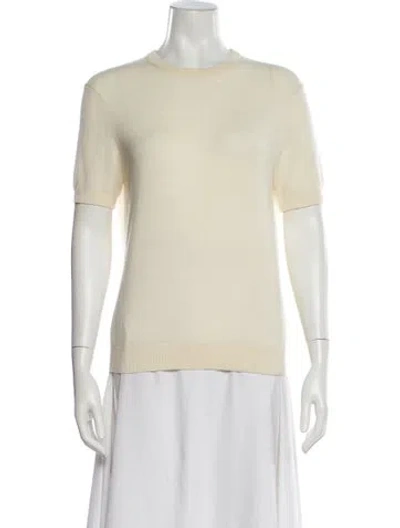 Pre-owned Khaite Cashmere Crew Neck Sweater In Neutral