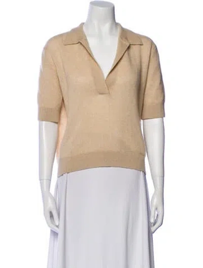 Pre-owned Khaite Cashmere Crew Neck Sweater In Neutral