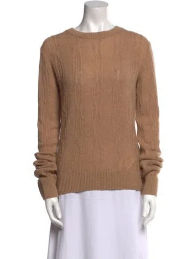 Pre-owned Khaite Cashmere Crew Neck Sweater In Neutral