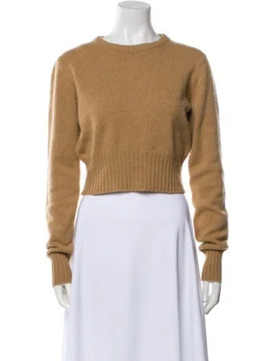 Pre-owned Khaite Cashmere Crew Neck Sweater In Neutral