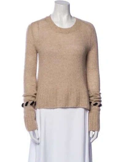 Pre-owned Khaite Cashmere Crew Neck Sweater In Neutral