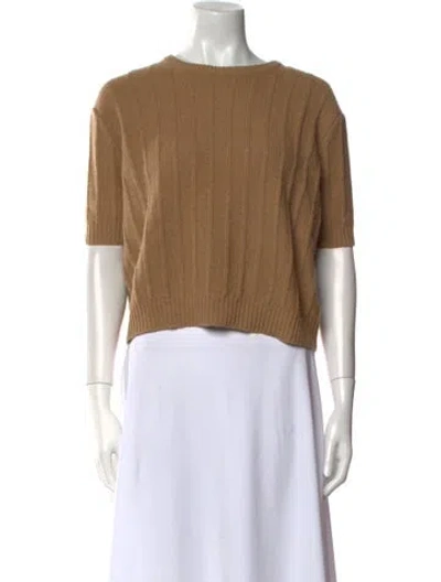 Pre-owned Khaite Cashmere Crew Neck Sweater In Neutral
