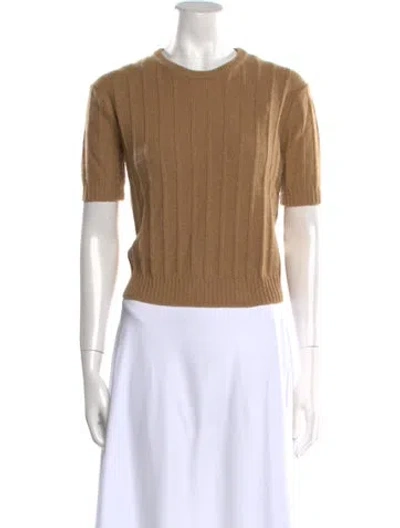 Pre-owned Khaite Cashmere Crew Neck Sweater In Neutral