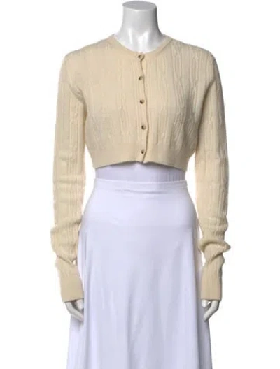 Pre-owned Khaite Cashmere Crew Neck Sweater In Neutral