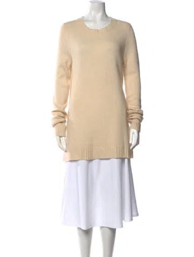 Pre-owned Khaite Cashmere Crew Neck Sweater In Neutral