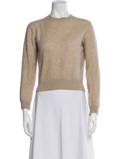 Pre-owned Khaite Cashmere Crew Neck Sweater In Neutral