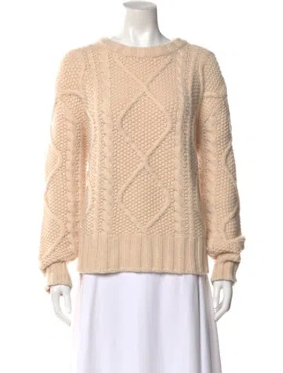 Pre-owned Khaite Cashmere Crew Neck Sweater In Neutral