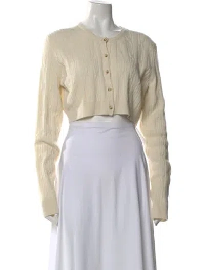 Pre-owned Khaite Cashmere Crew Neck Sweater In Neutral