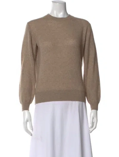 Pre-owned Khaite Cashmere Crew Neck Sweater In Neutral