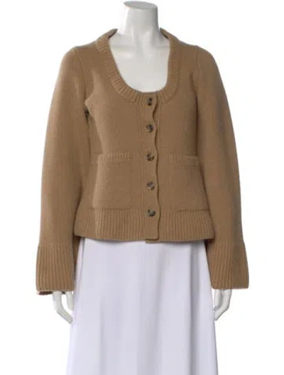 Pre-owned Khaite Cashmere Crew Neck Sweater In Neutral
