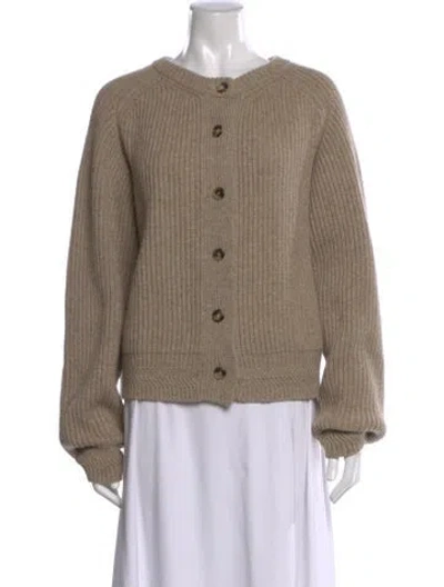 Pre-owned Khaite Cashmere Crew Neck Sweater In Neutral