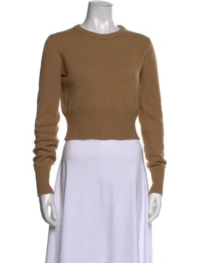 Pre-owned Khaite Cashmere Crew Neck Sweater In Neutral