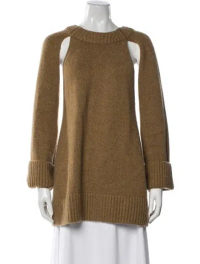 Pre-owned Khaite Cashmere Crew Neck Sweater In Neutral
