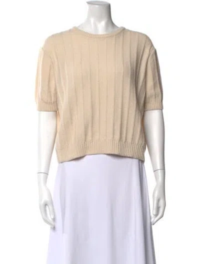 Pre-owned Khaite Cashmere Crew Neck Sweater In Neutrals