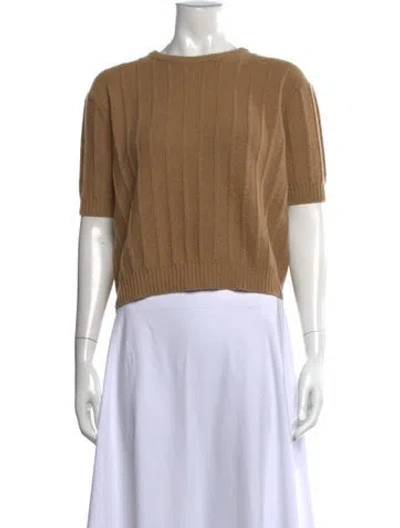 Pre-owned Khaite Cashmere Crew Neck Sweater In Neutrals