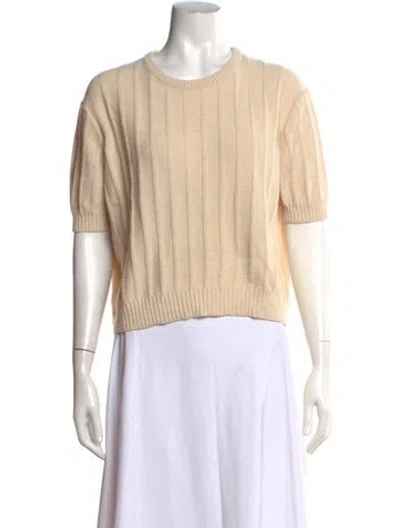 Pre-owned Khaite Cashmere Crew Neck Sweater In Neutrals