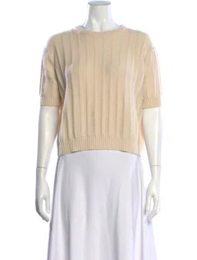Pre-owned Khaite Cashmere Crew Neck Sweater In Neutrals