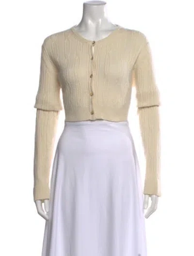 Pre-owned Khaite Cashmere Crew Neck Sweater In Neutrals