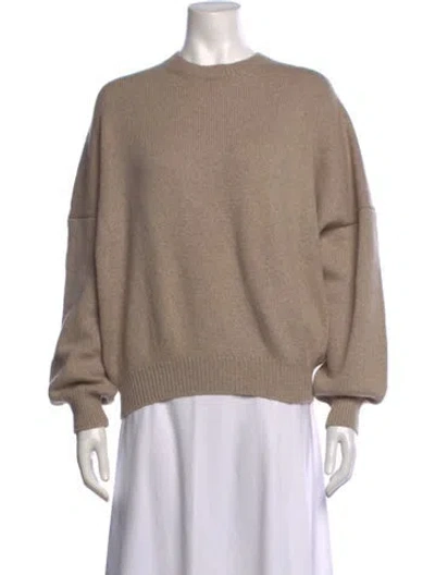 Pre-owned Khaite Cashmere Crew Neck Sweater In Neutrals