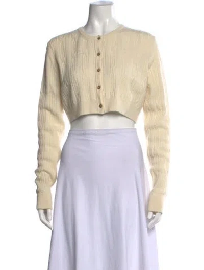 Pre-owned Khaite Cashmere Crew Neck Sweater In Neutrals