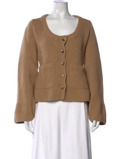 Pre-owned Khaite Cashmere Crew Neck Sweater In Neutrals