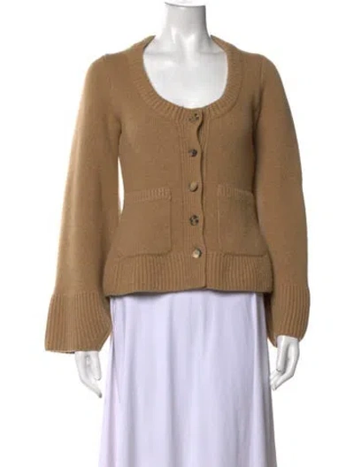 Pre-owned Khaite Cashmere Crew Neck Sweater In Neutrals