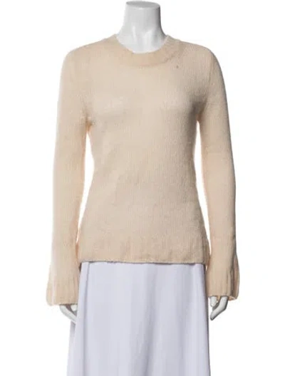 Pre-owned Khaite Cashmere Crew Neck Sweater In Neutrals/pink