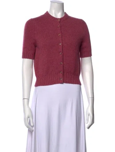 Pre-owned Khaite Cashmere Crew Neck Sweater In Pink