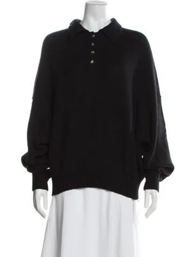 Pre-owned Khaite Cashmere Crew Neck Sweater W/ Tags In Black