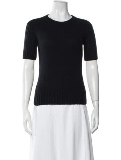 Pre-owned Khaite Cashmere Crew Neck Sweater W/ Tags In Black