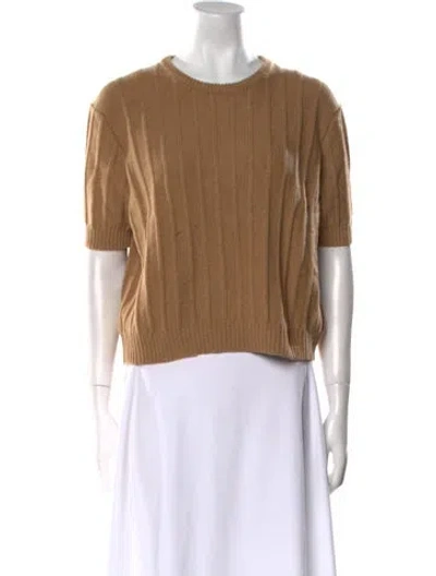 Pre-owned Khaite Cashmere Crew Neck Sweater W/ Tags In Brown