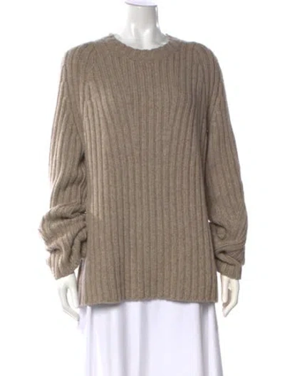 Pre-owned Khaite Cashmere Crew Neck Sweater W/ Tags In Neutral