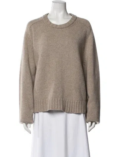 Pre-owned Khaite Cashmere Crew Neck Sweater W/ Tags In Neutral