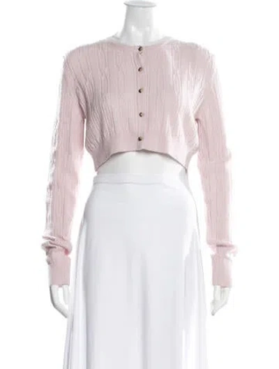 Pre-owned Khaite Cashmere Crew Neck Sweater In White