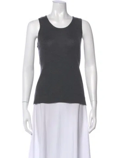 Pre-owned Khaite Cashmere Crew Neck Top In Black