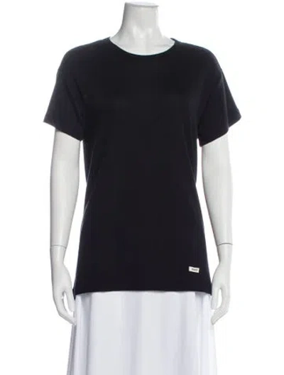 Pre-owned Khaite Cashmere Crew Neck T-shirt W/ Tags In Blue