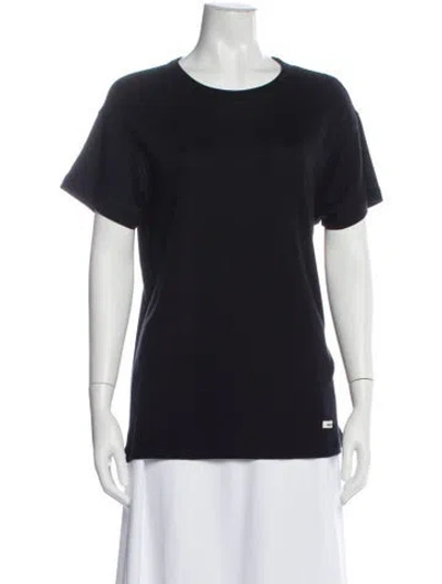 Pre-owned Khaite Cashmere Crew Neck T-shirt W/ Tags In Blue