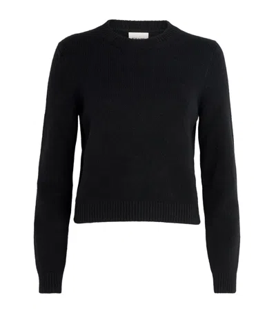 Khaite Cashmere Crew-neck Leta Sweater In Black