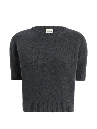 Khaite Cashmere Crewneck Sweater In Gray
