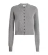 Khaite Everheart Button-front Cashmere Cardigan In Gray