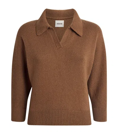 Khaite Cashmere Herve Sweater In Brown